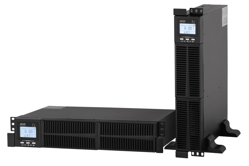 2E OD1000RT, 1000VA/900W, RT2U, LCD, USB, 2xSchuko