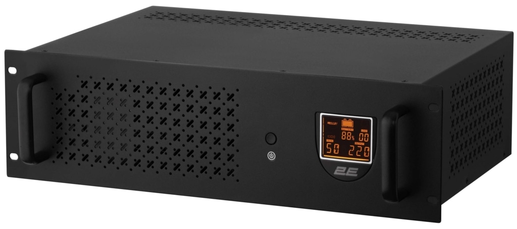 2E RE2000, 2000VA/1200W, RM 3U, LCD, USB, 2xSchuko