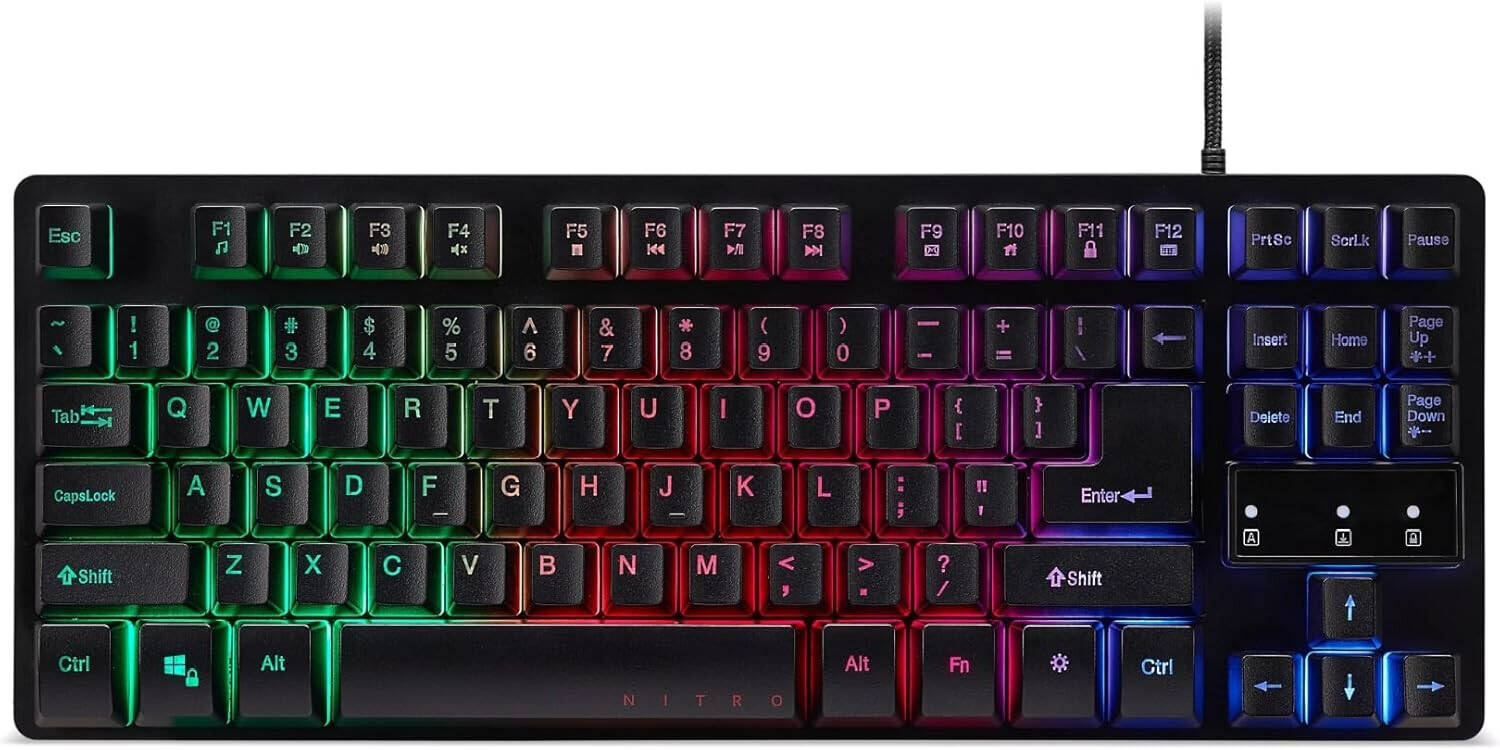 Acer keyboard Nitro, NKW120, USB Standard Black RETAIL PACK US int.