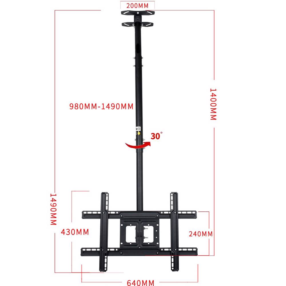 allscreen TV Ceiling Mount Bracket CTC3270 TV SIZE: 32"-70" — 2
