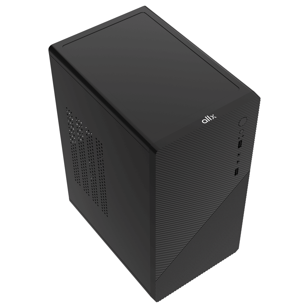 ALLX AX-B1635, Computer Case, MATX, ITX, USB1.0x2, Black — 2