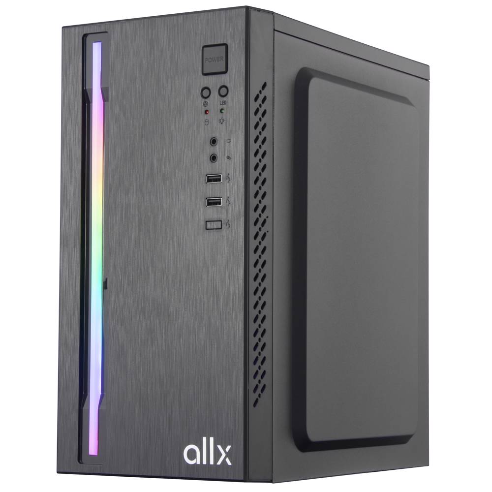 ALLX AX-B1735, Computer Case, Micro-ATX, ITX, USBx2, AUDIO, Black