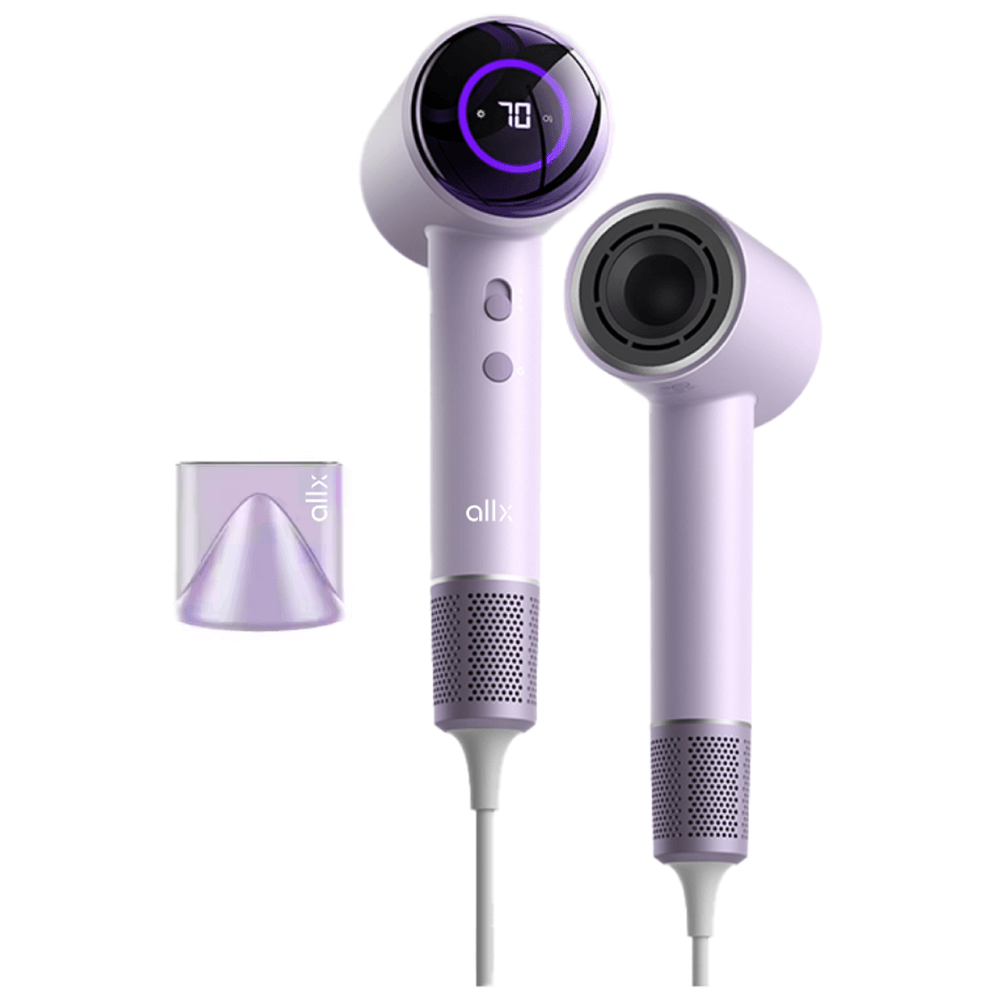 ALLX AXH-015P, 1600W, High Speed Hair Dryer, Negative Ionic, Turbo, Purple