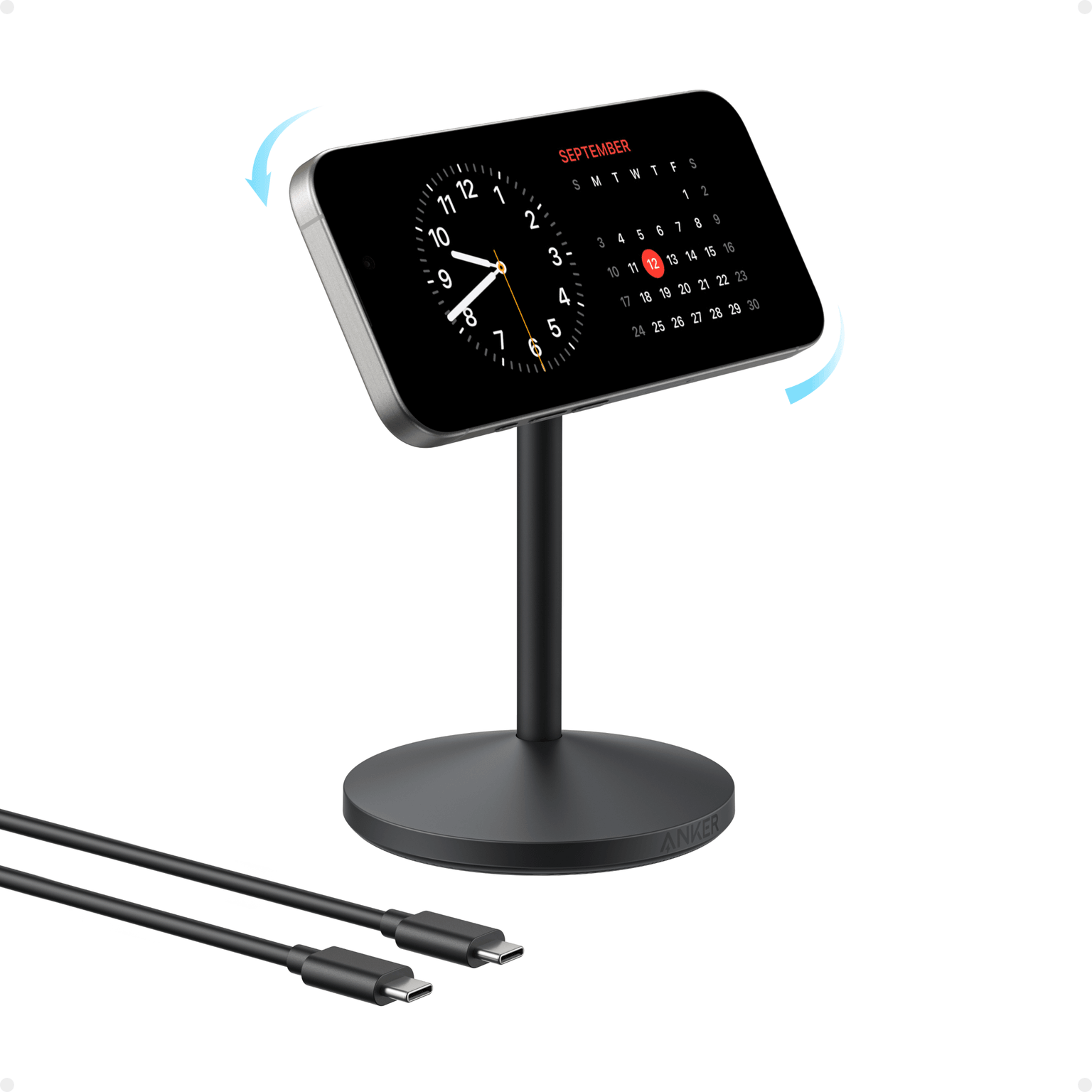 Anker MagGo Qi2 Wireless Charging Stand 15W Black A25X1H11