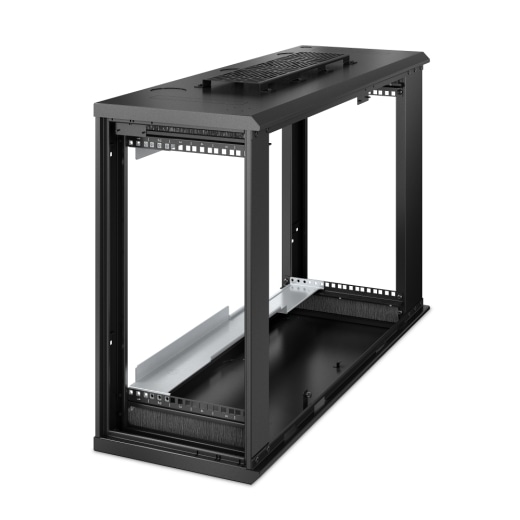 NetShelter WX 6U Low-Profile Wall Mount Enclosure 230V Fans with Caster Kit 2