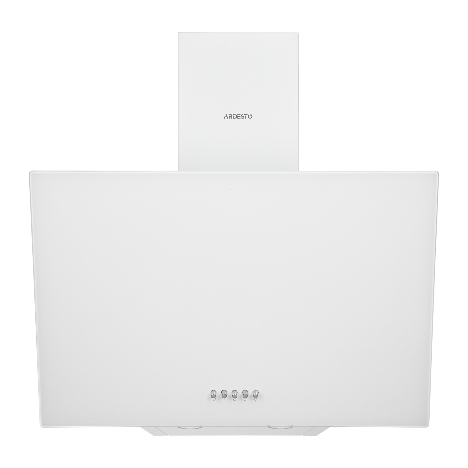 Ardesto Hood Inclined hood HCH-F1300WG, 60cm, 900m3h, glass, 2x1W LED, button, white - 2