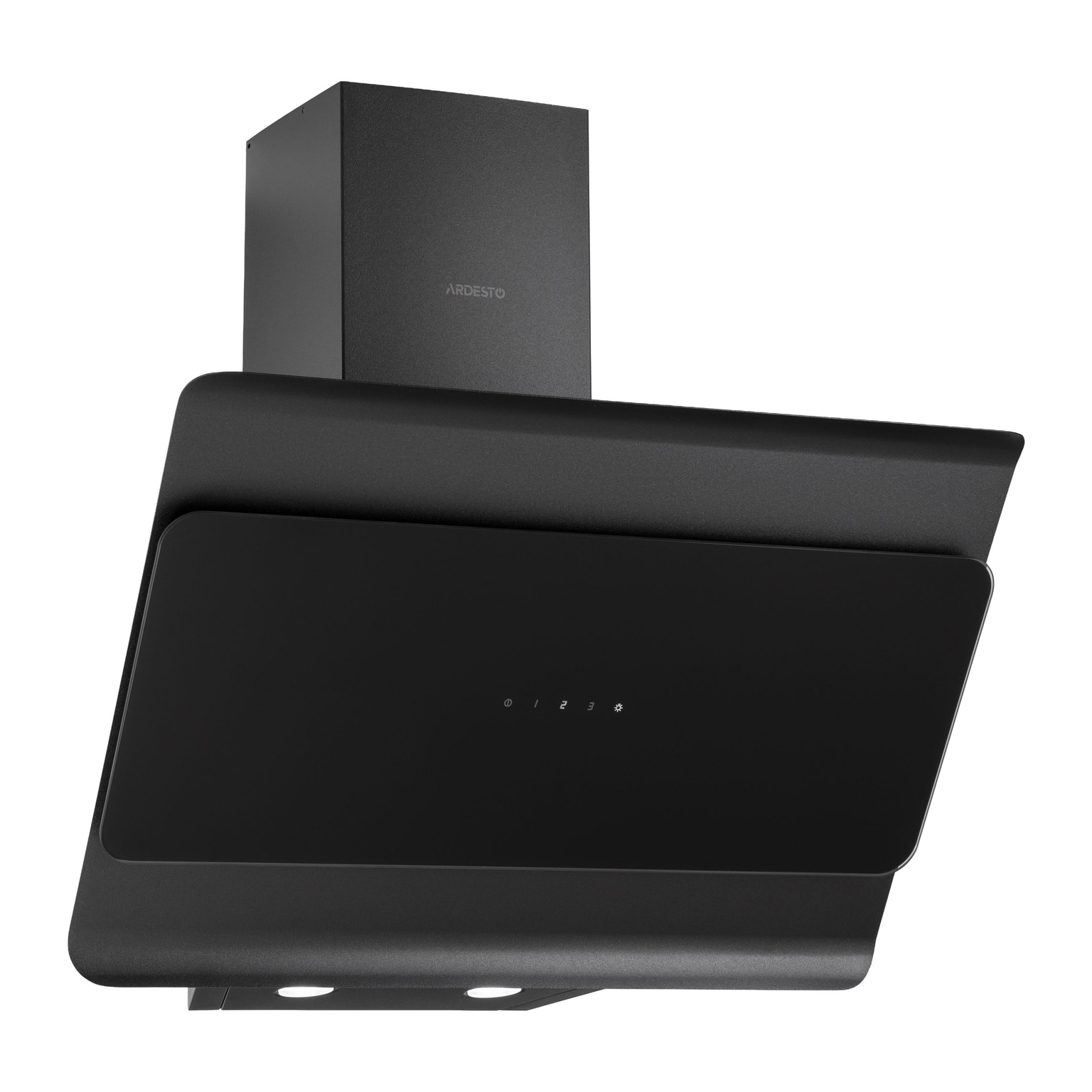 Ardesto Hood Inclined hood HL-F1300BLG, 60cm, 900m3h, glass, 2x1W LED, sensor, black