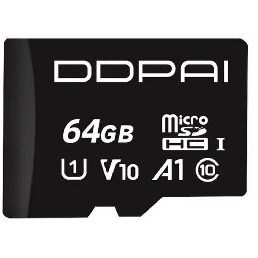 DDPAI 64GB, microSD, UHS-I, C10, Black