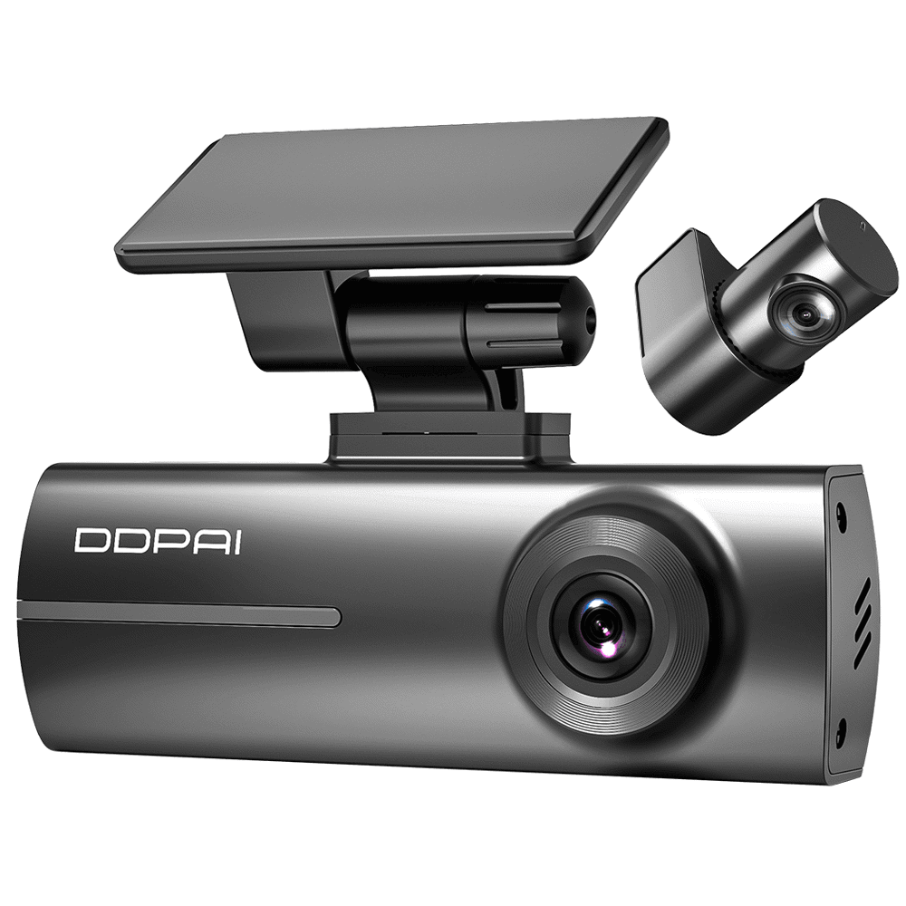 DDPAI N1 Dual 1296P FHD Dash Cam 135°, WIFI Front and Rear Cam, Car Video Recorder, Black