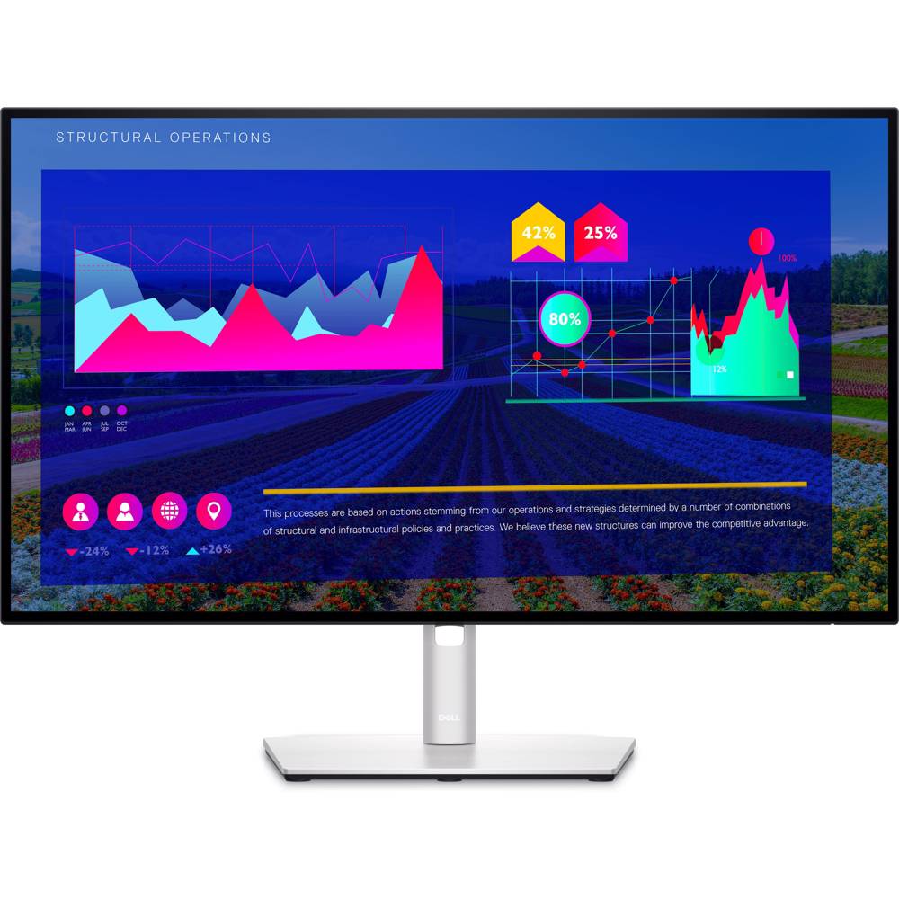 Dell UltraSharp 27 Monitor - U2722D - 68.47cm (27")/(2560 x 1440) IPS (16:9)/2xDP,HDMI,3xUSB 3.2, 2xUSB Type-C/War 3Yrs