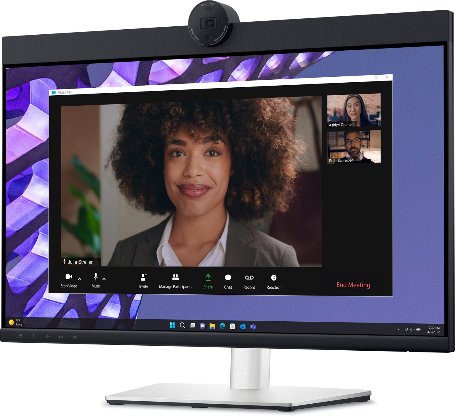 Dell Monitor 23.8" P2424HEB HDMI, DP, USB-C, RJ-45, MM, IPS, sRGB 99%, Pivot, Cam - 2