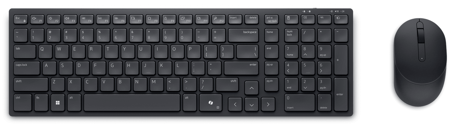 Dell KM555 Wireless Keyboard and Mouse RU/EN Black