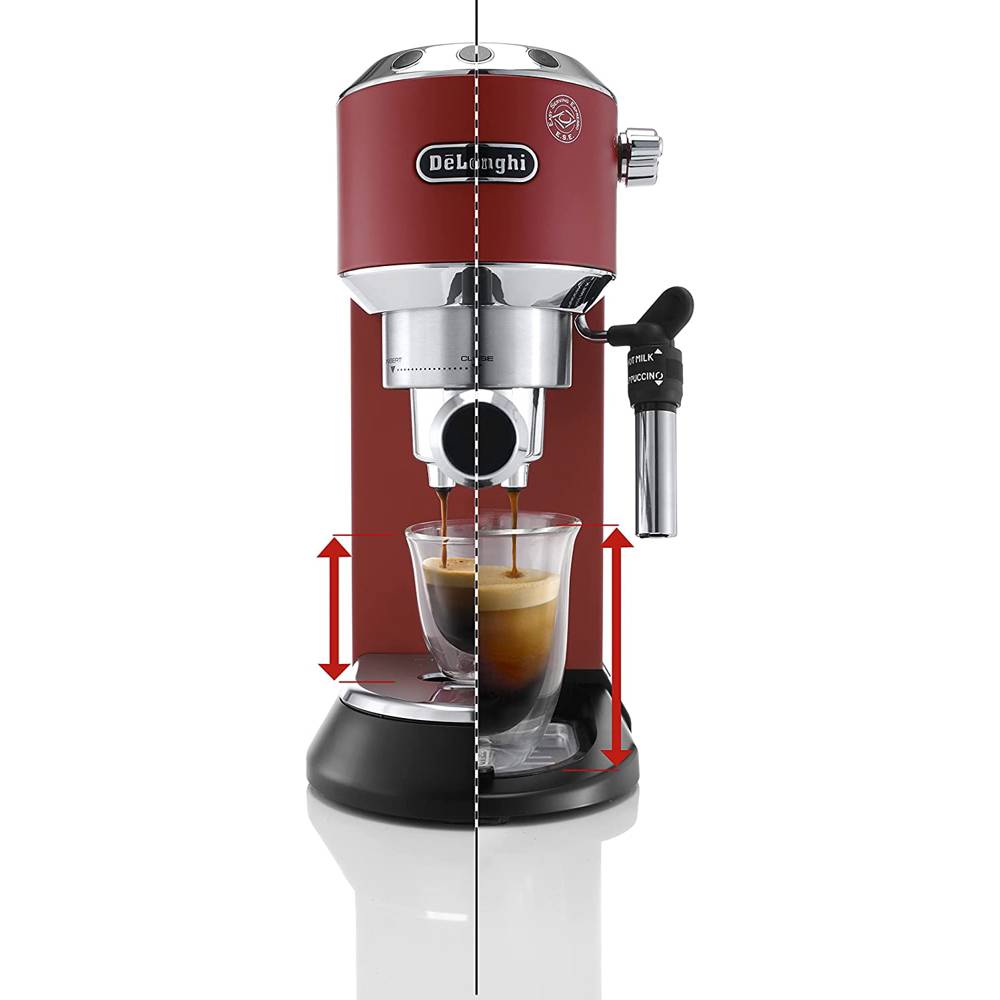 DeLonghi EC685.R Dedica Style, 1300W, 1.1L, Coffee Machine, Red — 2