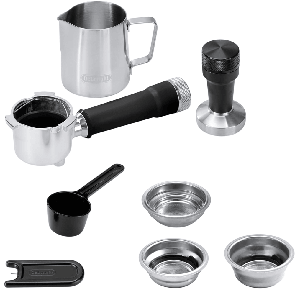 DeLonghi EC890.M Dedica Duo, 1450W, 1.1L, Coffee Machine, Silver — 2
