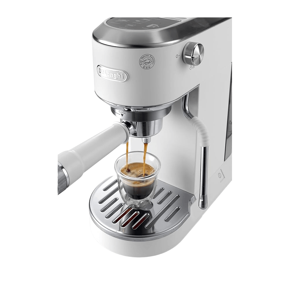 DeLonghi EC890.WI Dedica Duo, 1450W, 1.1L, Coffee Machine, White — 2