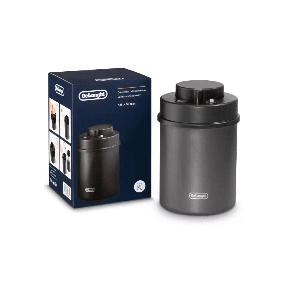 DeLonghi DLSC071, 1.5L, Vacuum Coffee Canister, Black