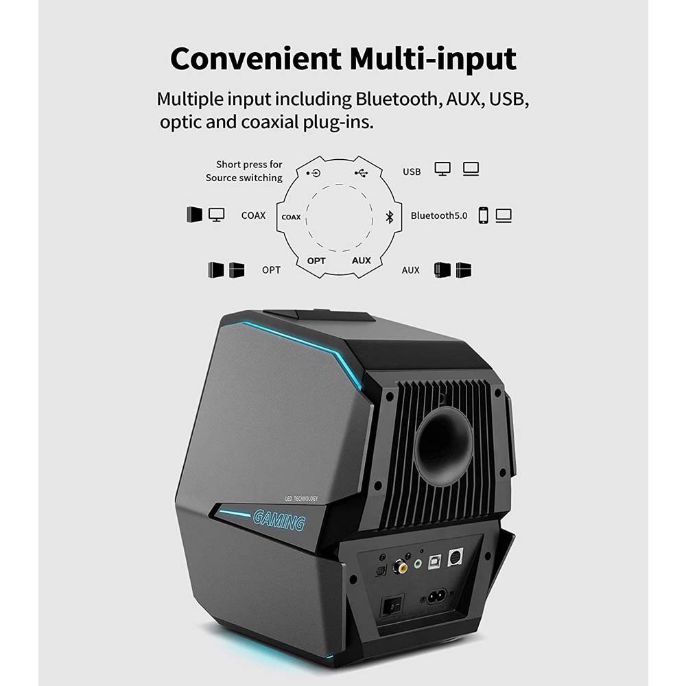 EDIFIER G5000, 88W, Bluetooth, AUX, USB, Speaker, Black — 2