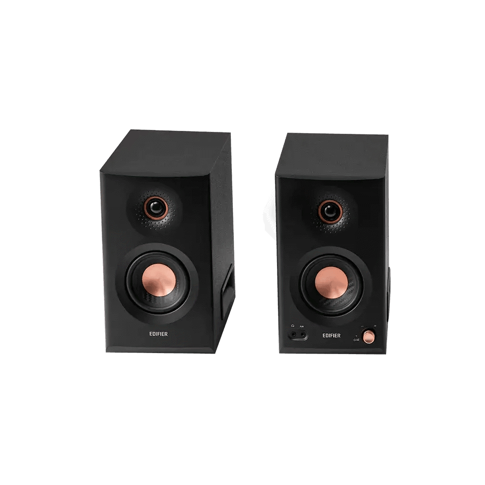 EDIFIER MR5, 110W, XLR, 6.35 mm TRS, RCA, AUX, Tri-amped Powered Studio Monitor Speakers, Black — 2
