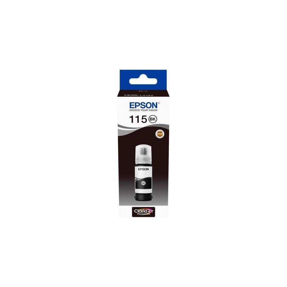 EPSON EcoTank 115 Pigment Black Ink Bottle L8160/L8180 C13T07C14A