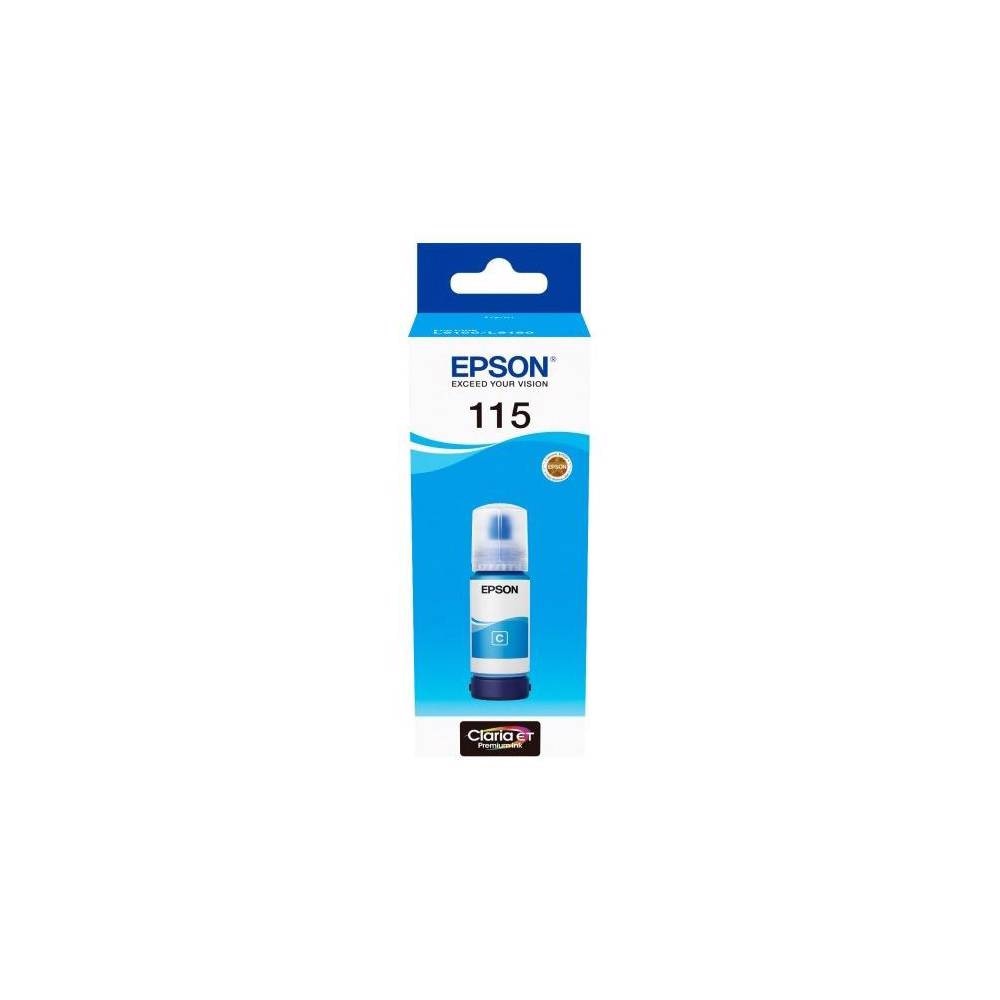 EPSON EcoTank 115 Cyan Ink Bottle L8160/L8180 C13T07D24A