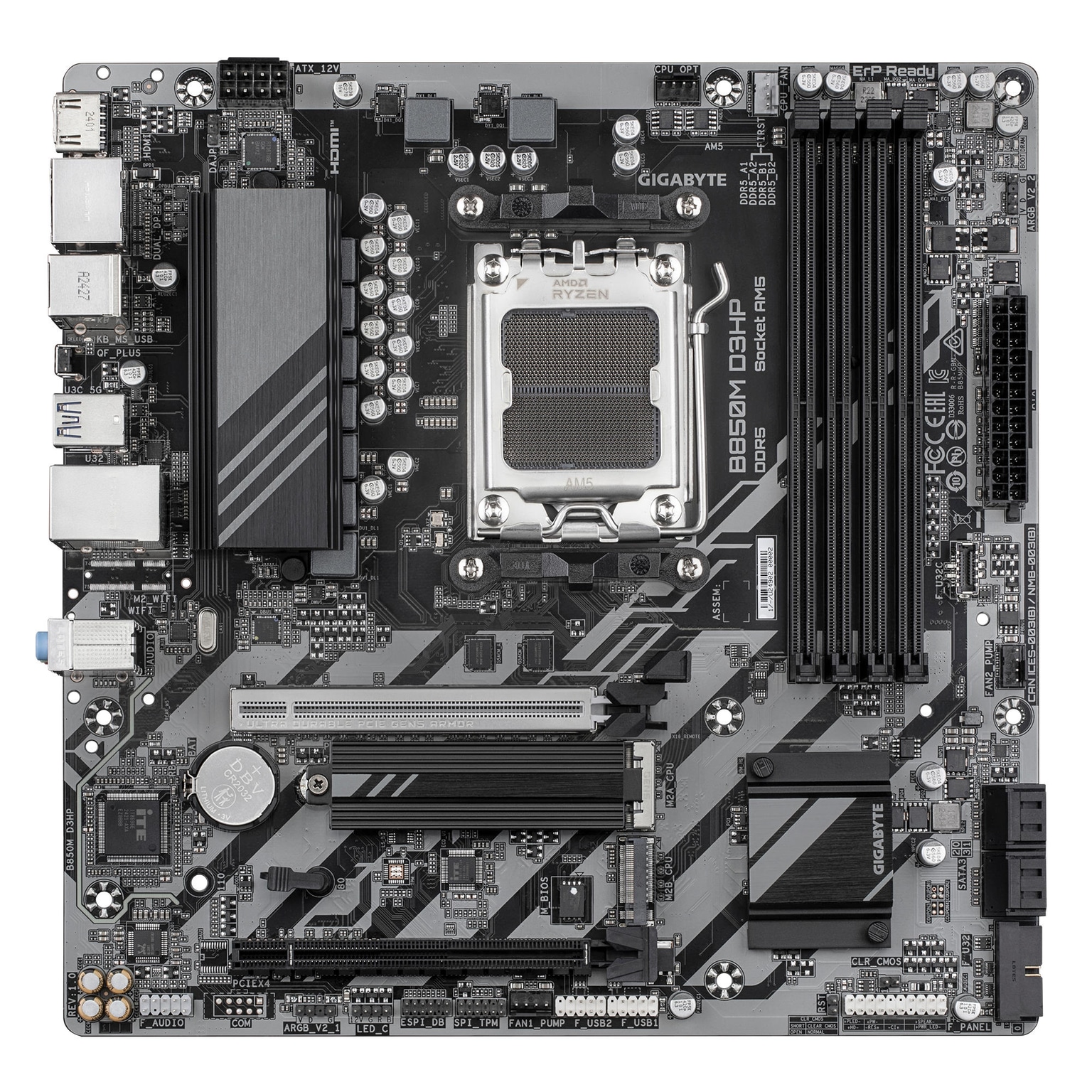 Gigabyte Motherborard B850M D3HP sAM5 B850 4xDDR5 M.2 HDMI DP mATX