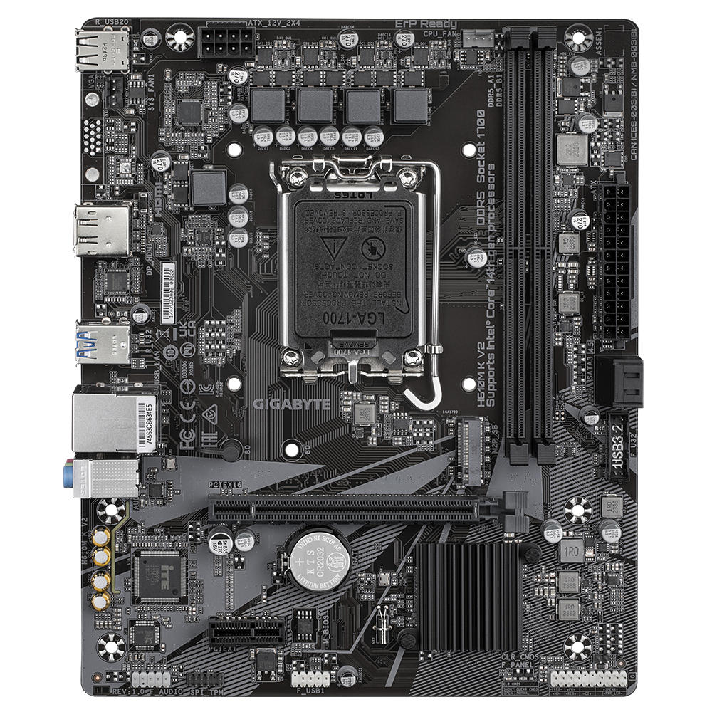 Gigabyte Motherboard H610M K V2 s1700 H610 2xDDR5 HDMI DP mATX