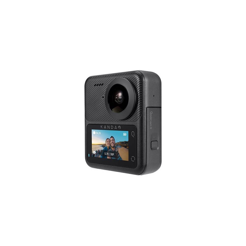 Kandao Q23G-02 QooCam 3, 62MP, 360 Action Camera Travel Combo, Black — 2