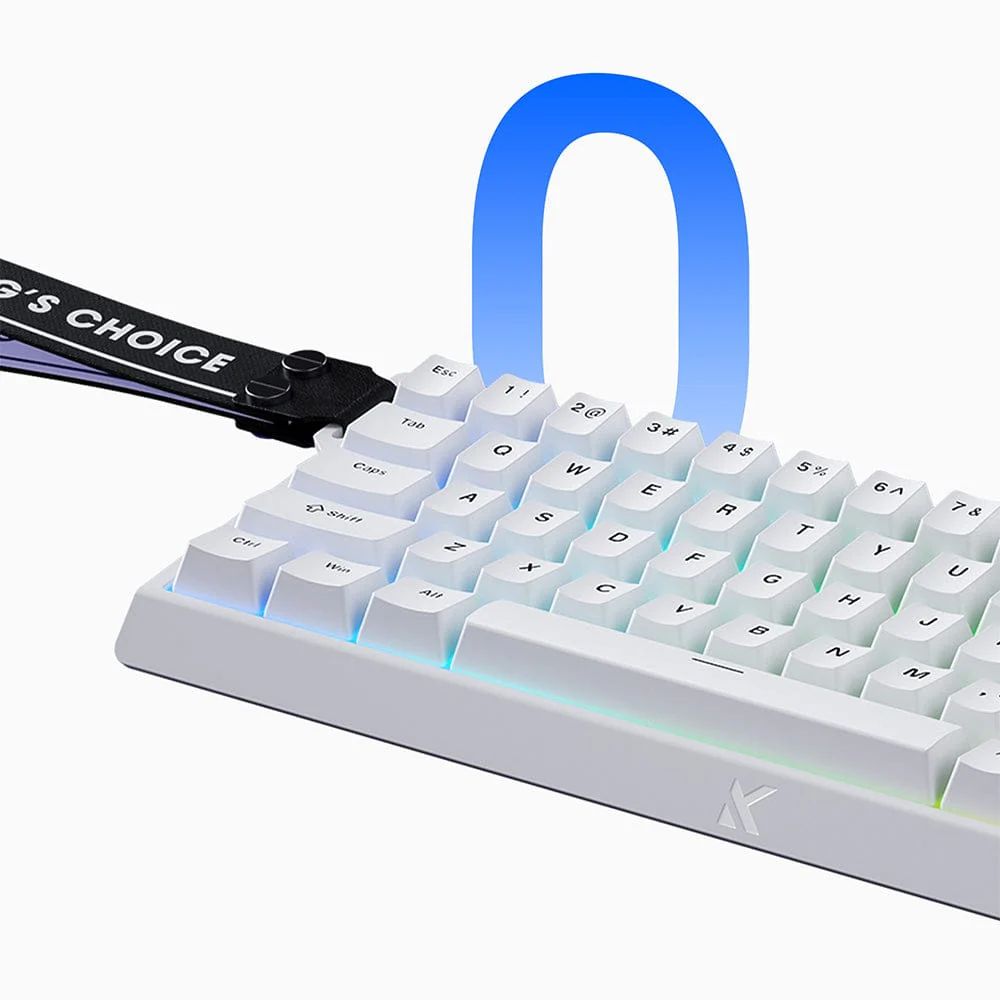 keyboard MCHOSE Ace 68 Hall Effect, Ice Blue Magnetic, 8K, USB-A, RGB, white - 2