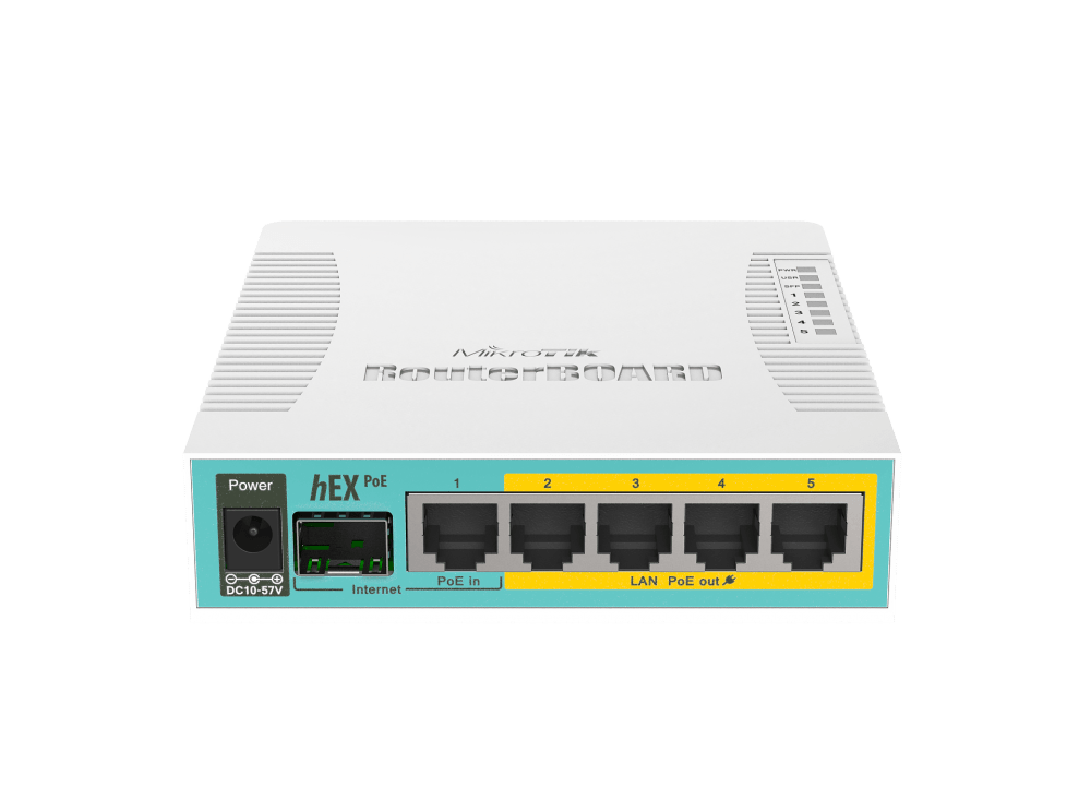 MikroTik Router - hEX PoE, RB960PGS, MikroTik - 2