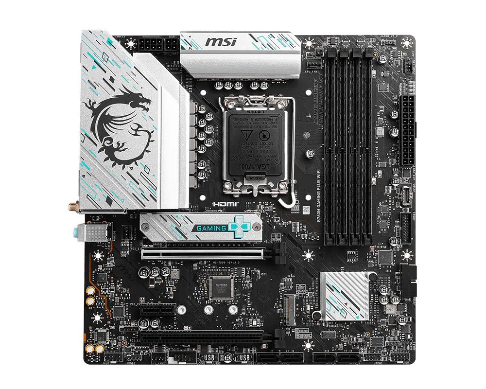 MSI Motherboard B760M GAMING PLUS WIFI s1700 B760 4xDDR5 HDMI DP WiFi BT mATX
