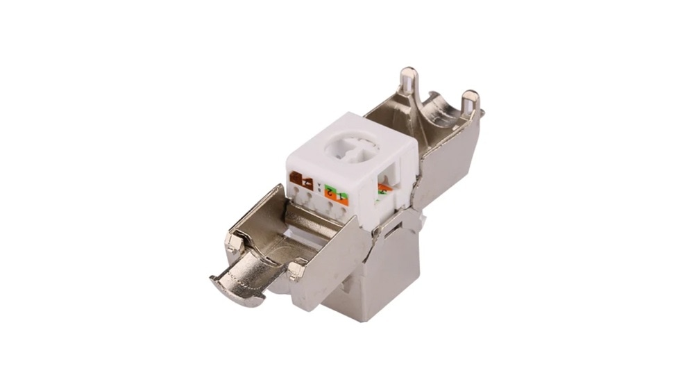 NEX KJ-CAT6-FTP-180 Keystone Jack CAT6 shielded 180° - 2