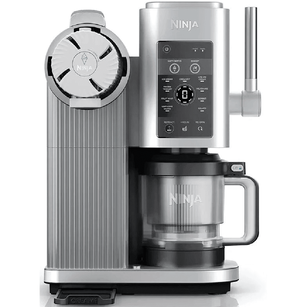 Ninja NC701EU CREAMi Swirl, 800W, 0.48L, 13-in-1 Soft Serve And Ice Cream Maker, Silver