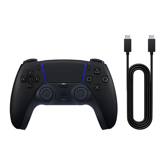 Sony PlayStation DualSense Wireless Controller Midnight Black & USB Cable for PC /KIA