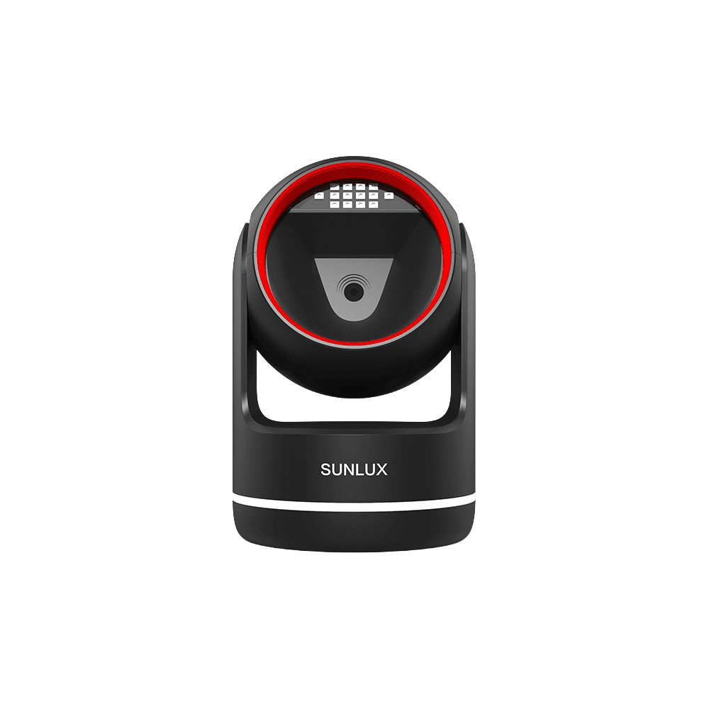 Sunlux XL-2610A, USB-HID, RS-232, USB-VCP, Barcode Desktop Scanner, Black