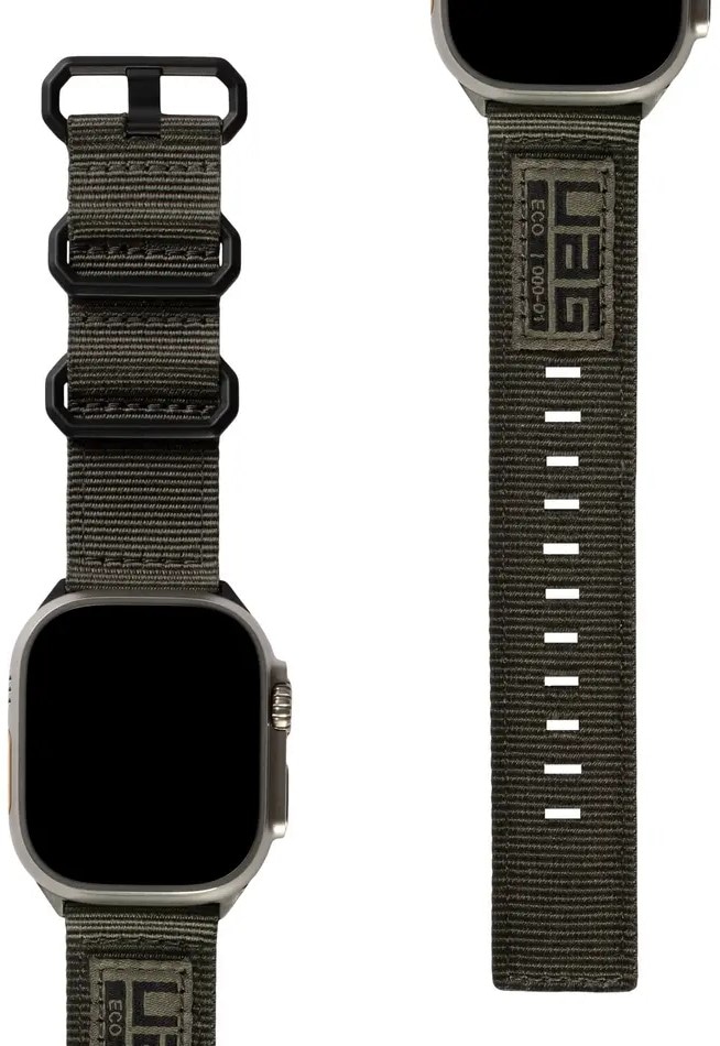 UAG Apple Watch 45 Nato Eco Strap- Foliage Green - 2