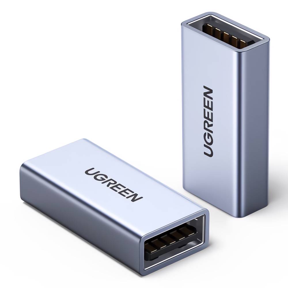 UGREEN US381 USB 3.0 Type A Female to Female Adapter, Gray — 2