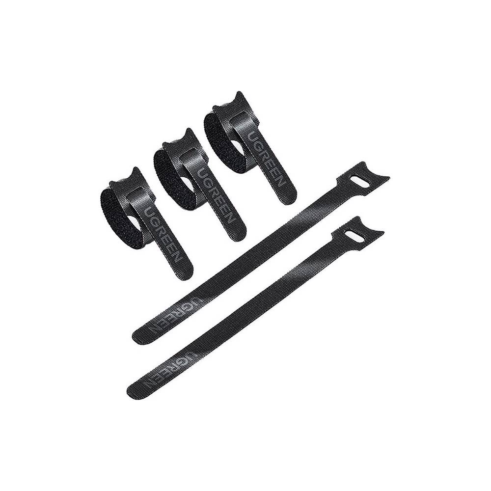 UGREEN LP401 Cat-ear Cable Tie, 20-Piece, Black