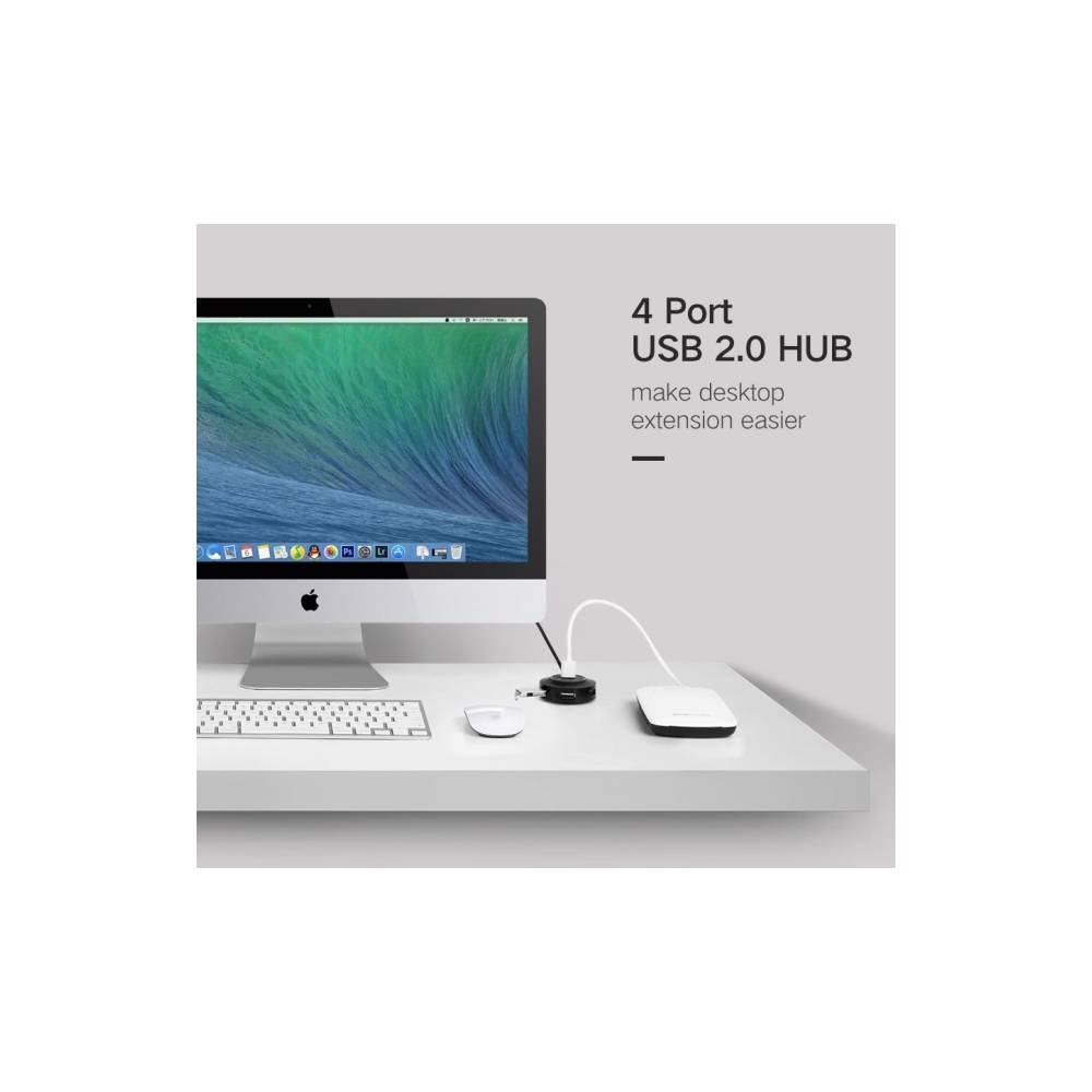 UGREEN CR106, 4xUSB 2.0, Black — 2