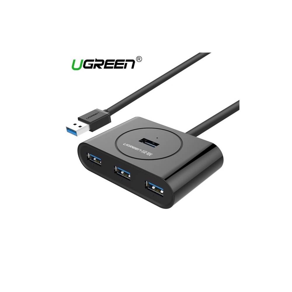 UGREEN CR113 NEW USB 3.0 4 Ports Hub with 2.0 OTG Black 1M