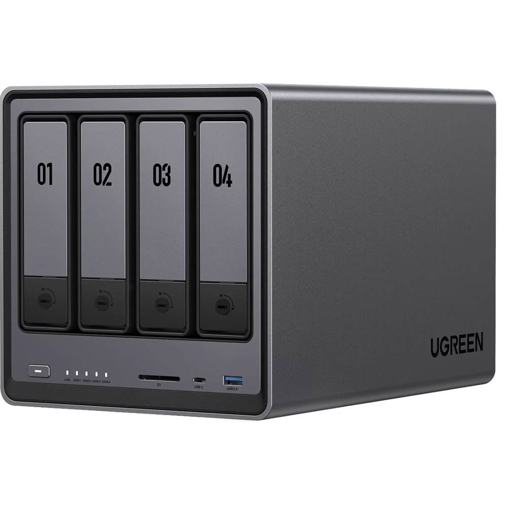 UGREEN NASync DXP4800, Intel N100, 8GB, Diskless, RJ45, USB, Type-C, HDMI, Space Gray