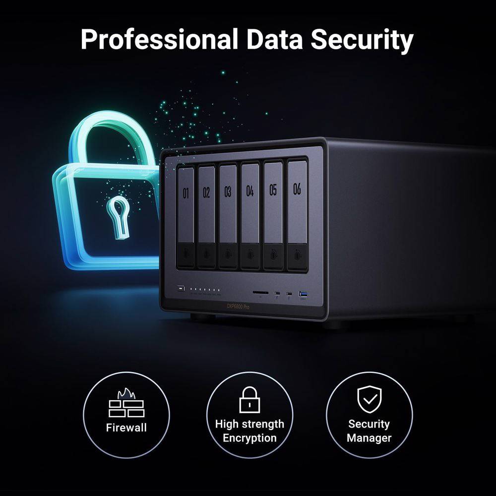 UGREEN NASync DXP6800Pro, Intel i5 1235U, 8GB, RJ45, USB, Type-C, HDMI, Space Gray — 2