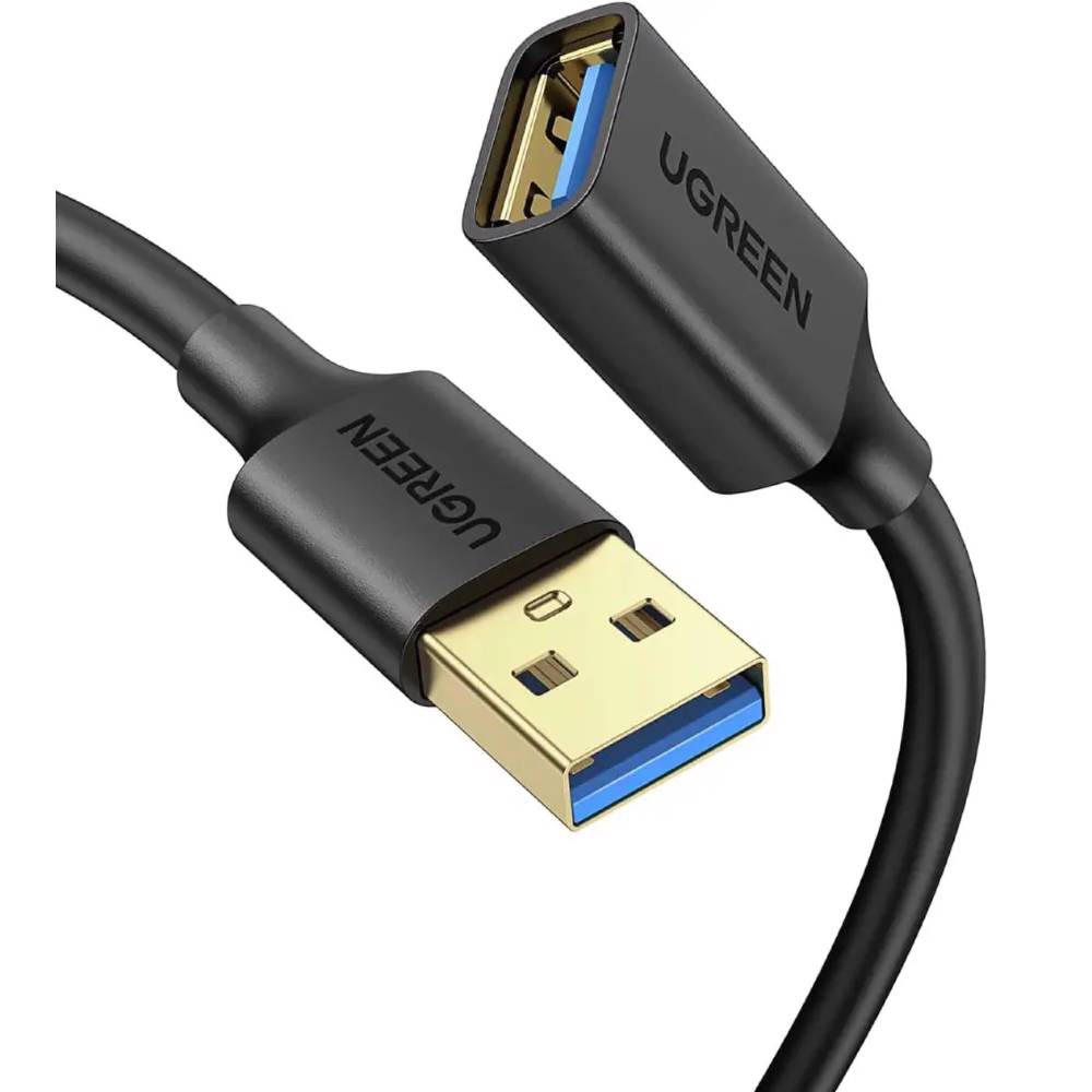 UGREEN US129, USB 3.0 Male to USB Female, Extension Male Cable, 3m, Black