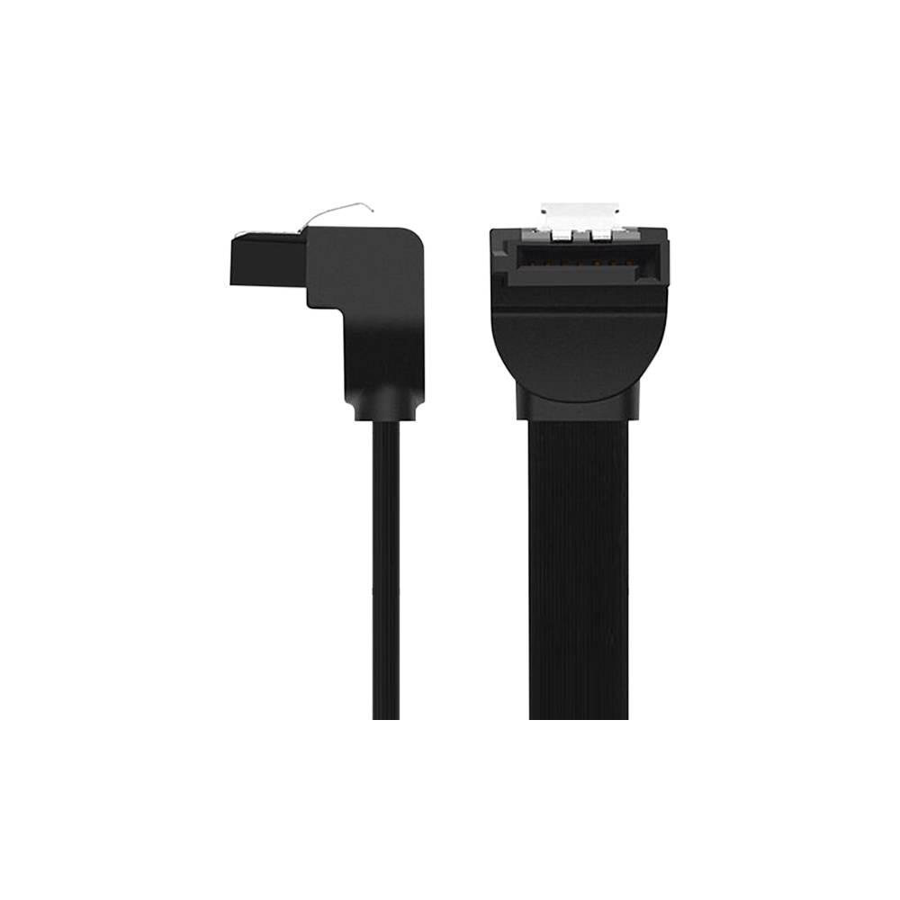 UGREEN US217 SATA 3.0 Data Cable 90° Elbow, 0.5m, Black — 2