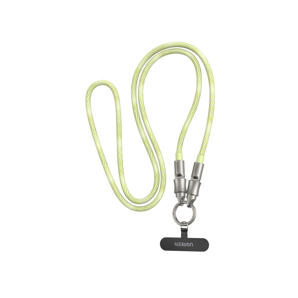 UGREEN L508, 60W, Type-C To Type-C PD Fast Charging Lanyard Cable, 1.2m, Green — 2