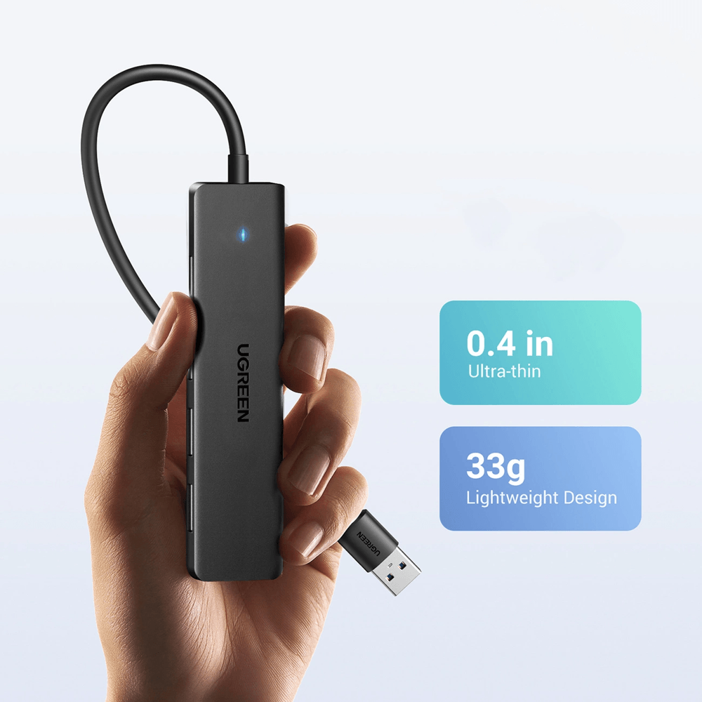UGREEN CM219, USB, HUB, Black — 2
