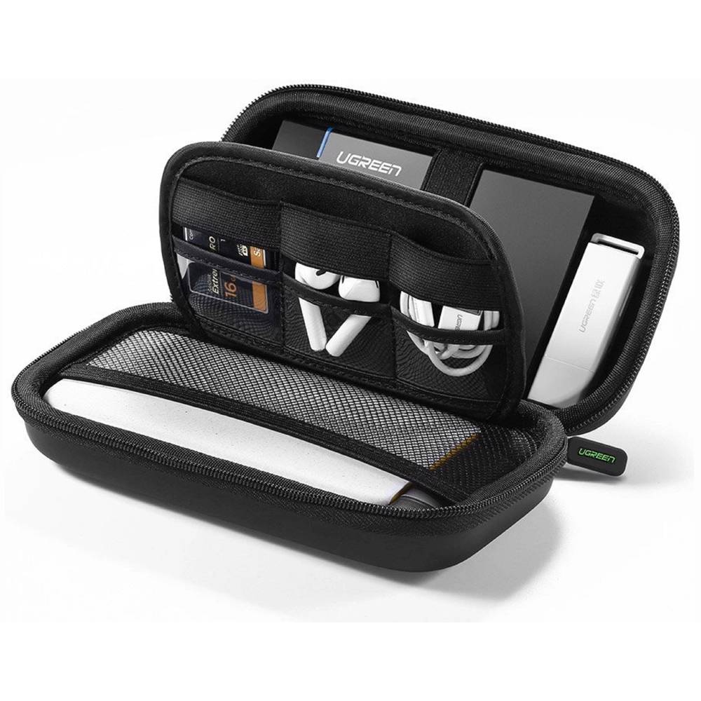 UGREEN LP128, Case Box For HDD And Accessories, Black — 2