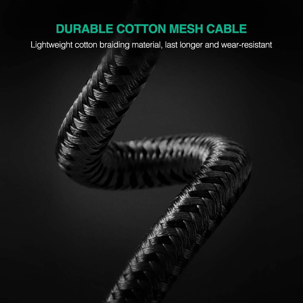 UGREEN AV112, 3.5mm Male To 3.5mm Male Cable, 1m, Black — 2