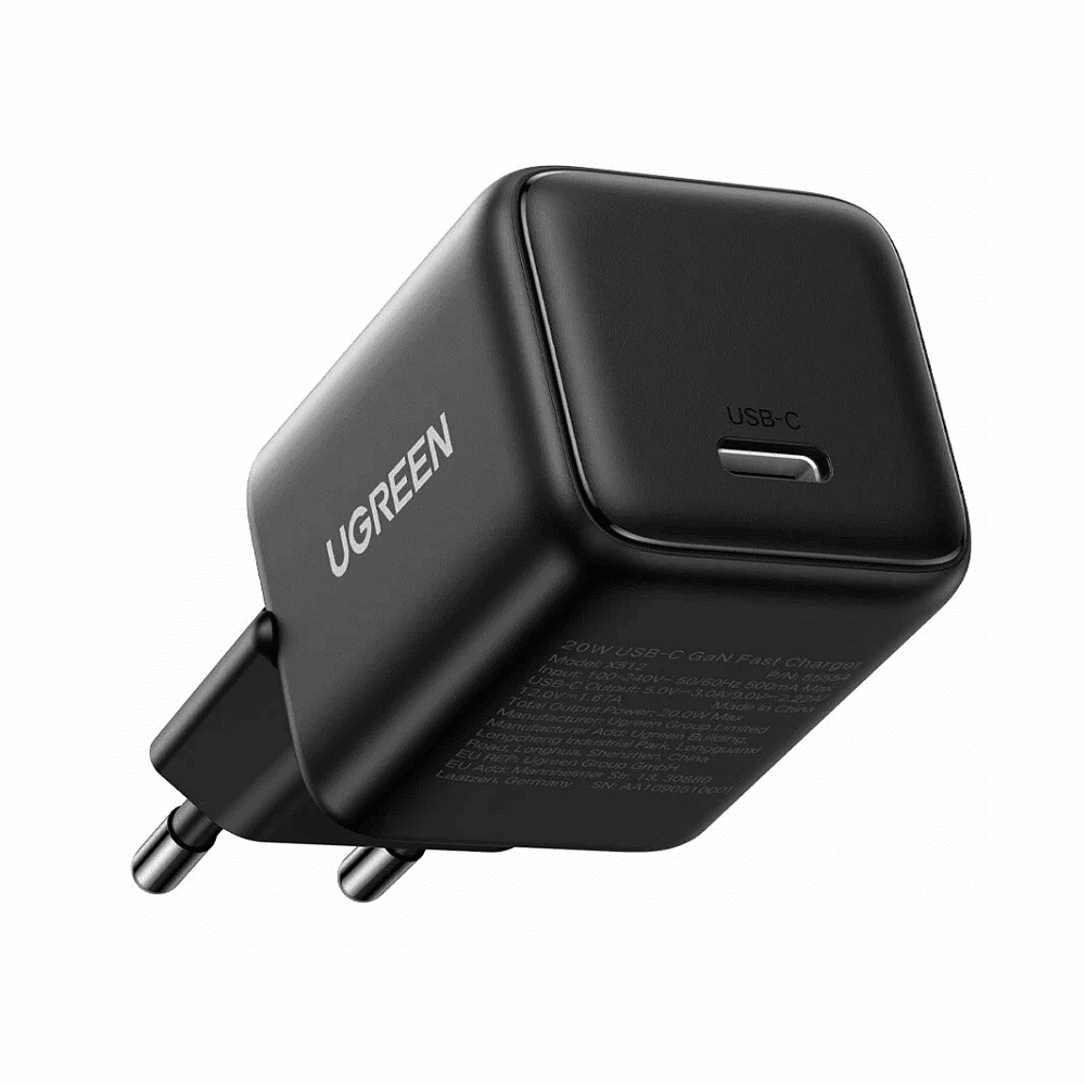 UGREEN X512, 20W, Type-C GaN Fast Charger, Black — 2
