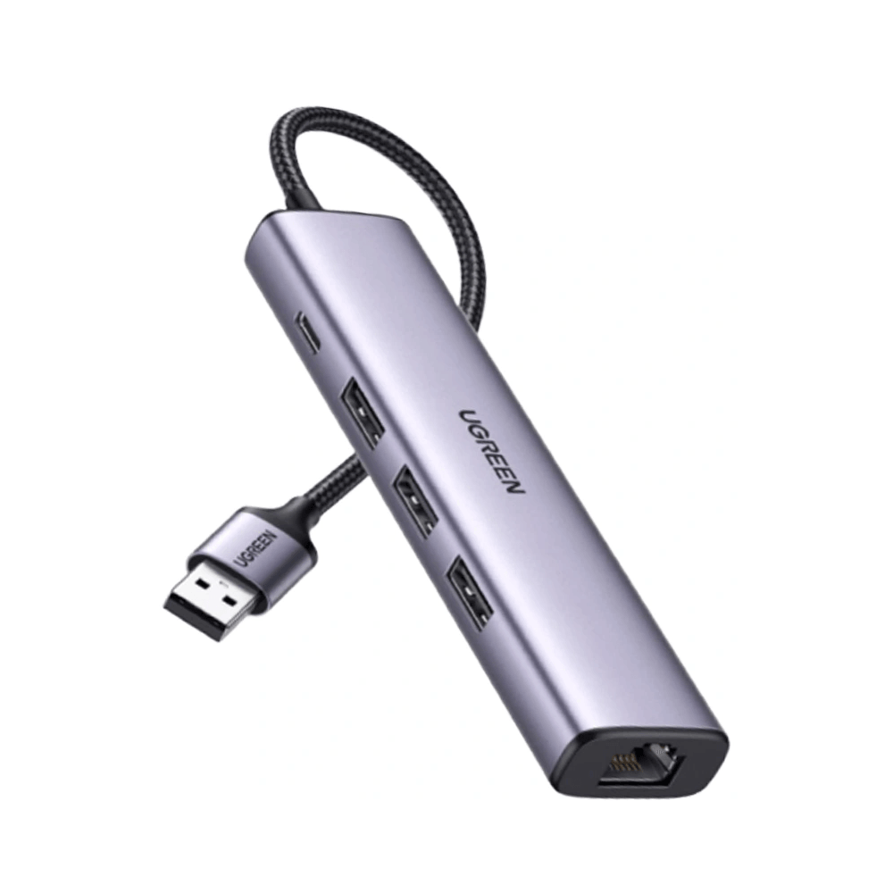 UGREEN CM475, USB, Type-C, LAN, HUB, Grey