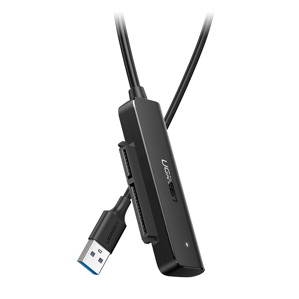 UGREEN CM321 USB 3.0 to SATA III Adapter Cable, 50cm, for 2.5" SATA SSD/HDD Black